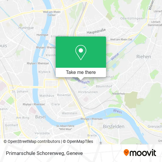 Primarschule Schorenweg plan