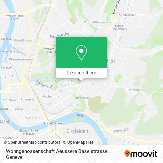 Wohngenossenschaft Aeussere Baselstrasse map