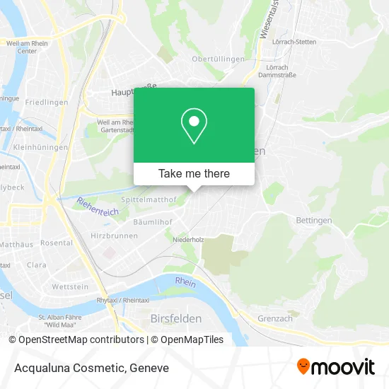 Acqualuna Cosmetic map