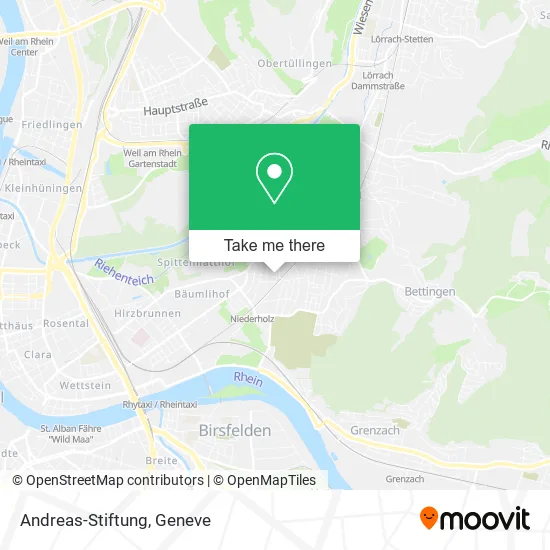 Andreas-Stiftung map