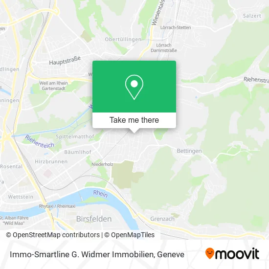 Immo-Smartline G. Widmer Immobilien map