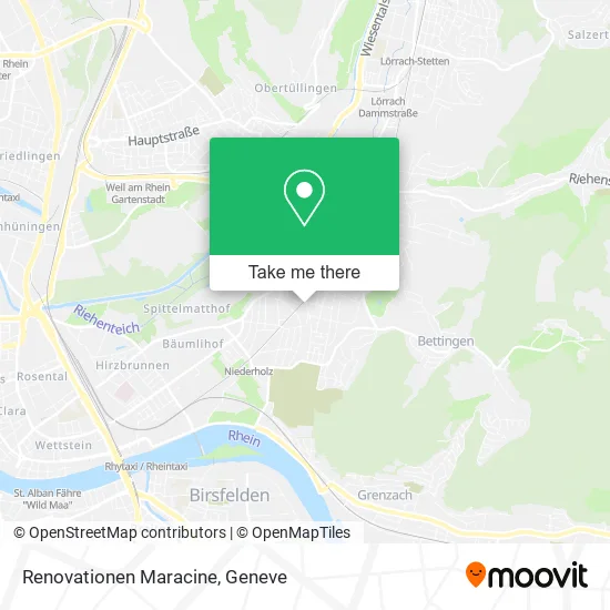 Renovationen Maracine map