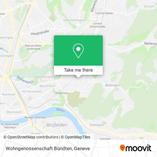 Wohngenossenschaft Bündten map