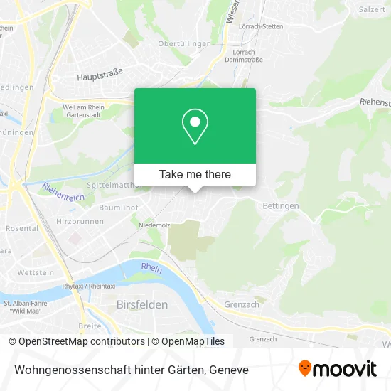Wohngenossenschaft hinter Gärten map