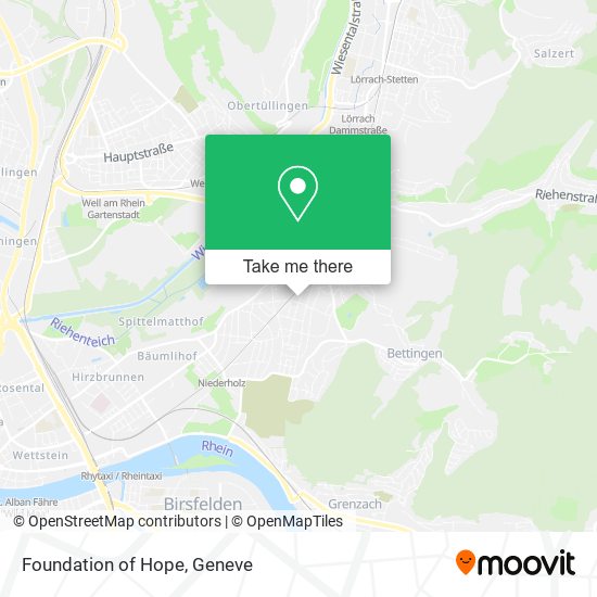 Foundation of Hope map