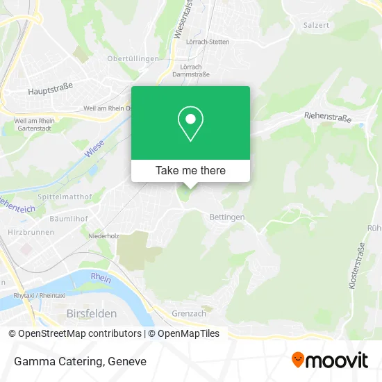 Gamma Catering map