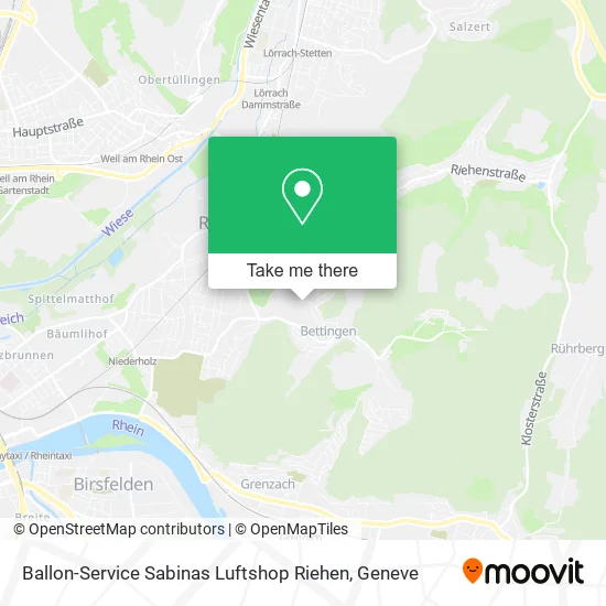 Ballon-Service Sabinas Luftshop Riehen map