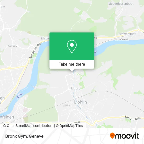 Bronx Gym map