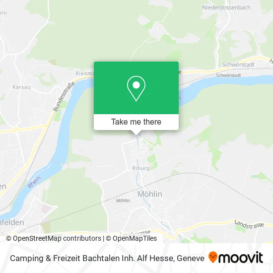 Camping & Freizeit Bachtalen Inh. Alf Hesse map