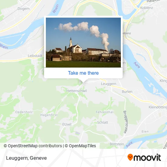Leuggern map