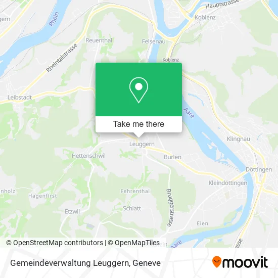 Gemeindeverwaltung Leuggern map