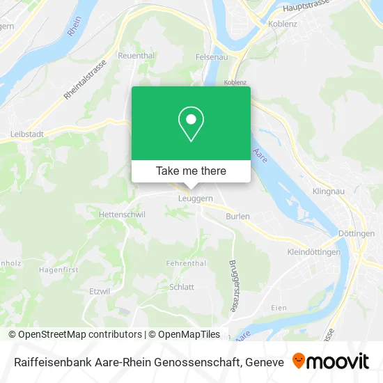Raiffeisenbank Aare-Rhein Genossenschaft map