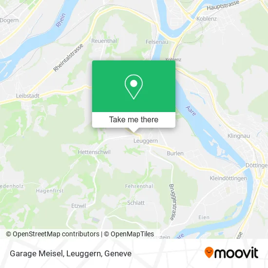Garage Meisel, Leuggern map