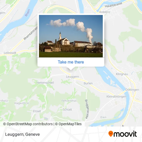 Leuggern map