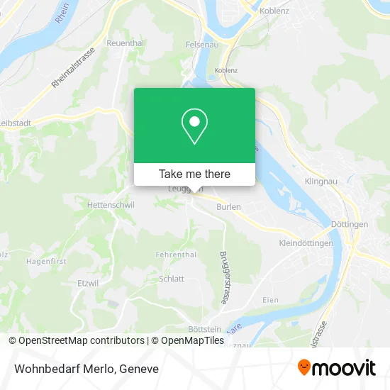 Wohnbedarf Merlo map