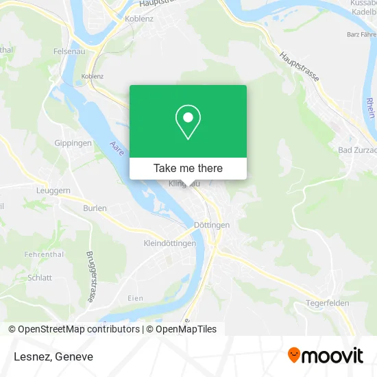 Lesnez map