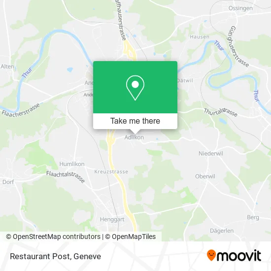 Restaurant Post map