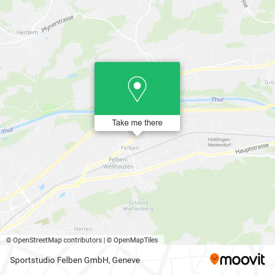 Sportstudio Felben GmbH map