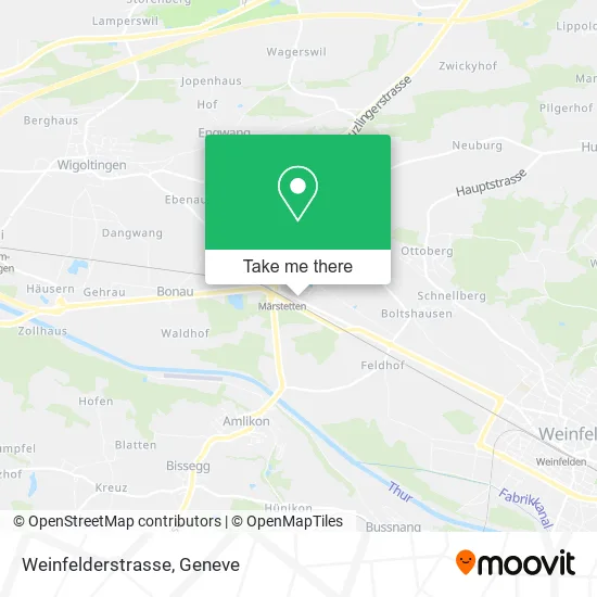 Weinfelderstrasse map