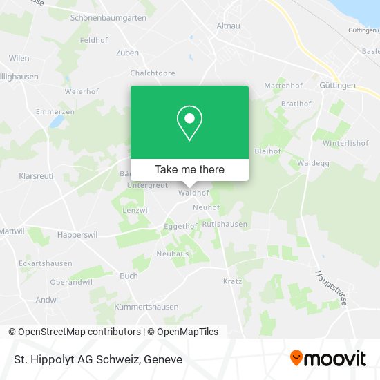 St. Hippolyt AG Schweiz map