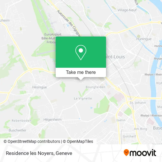 Residence les Noyers map