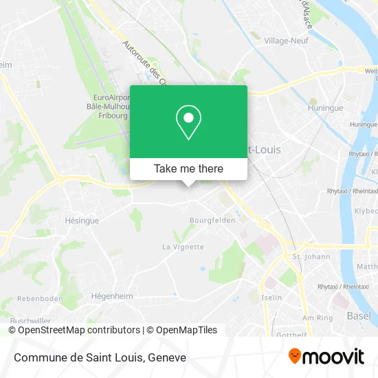 Commune de Saint Louis map