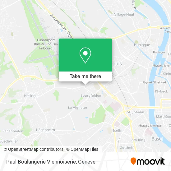 Paul Boulangerie Viennoiserie map