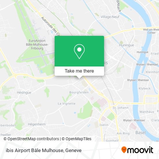 ibis Airport Bâle Mulhouse map