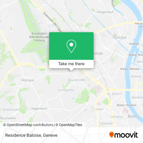 Residence Baloise map