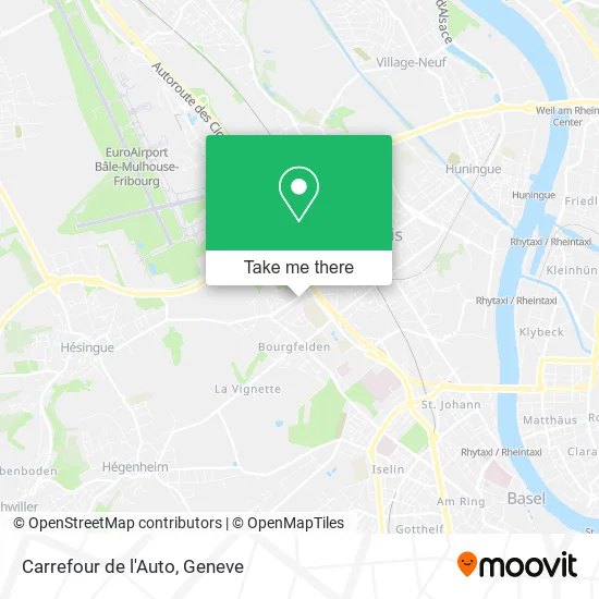 Carrefour de l'Auto map