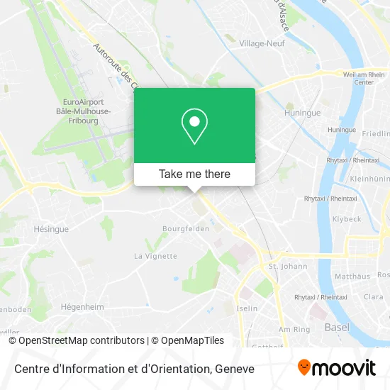 Centre d'Information et d'Orientation map