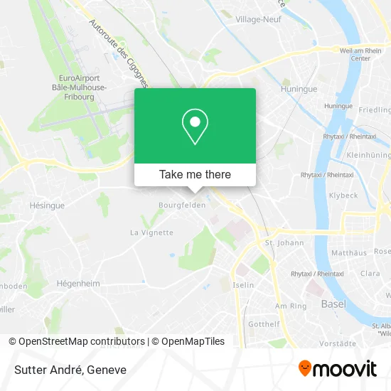 Sutter André map