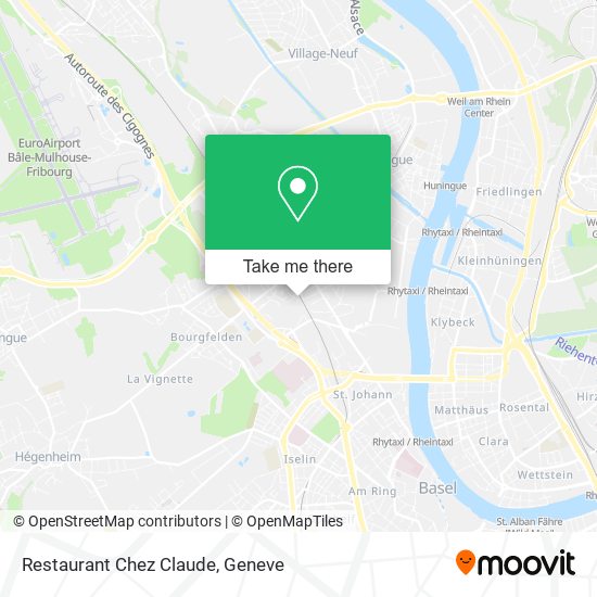 Restaurant Chez Claude map