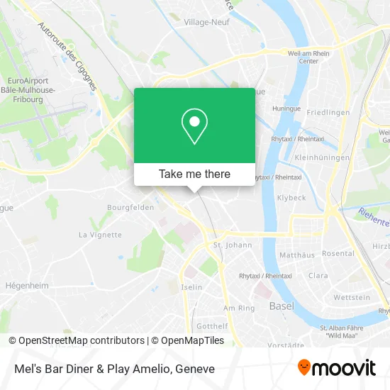 Mel's Bar Diner & Play Amelio map