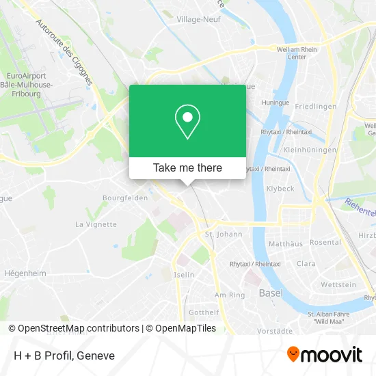 H + B Profil map