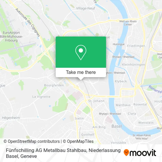 Fünfschilling AG Metallbau Stahlbau, Niederlassung Basel map