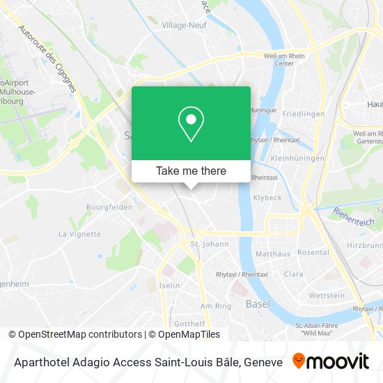 Aparthotel Adagio Access Saint-Louis Bâle map