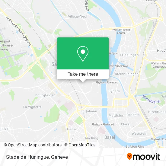 Stade de Huningue map