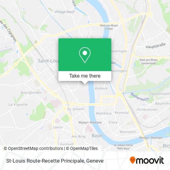 St-Louis Route-Recette Principale map