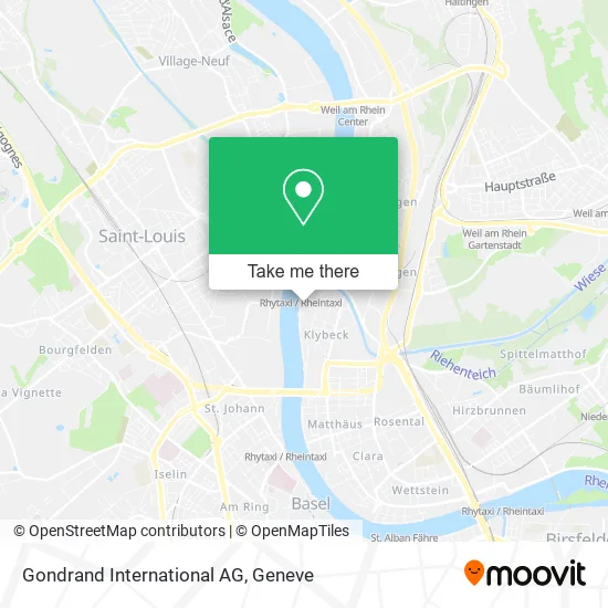 Gondrand International AG map