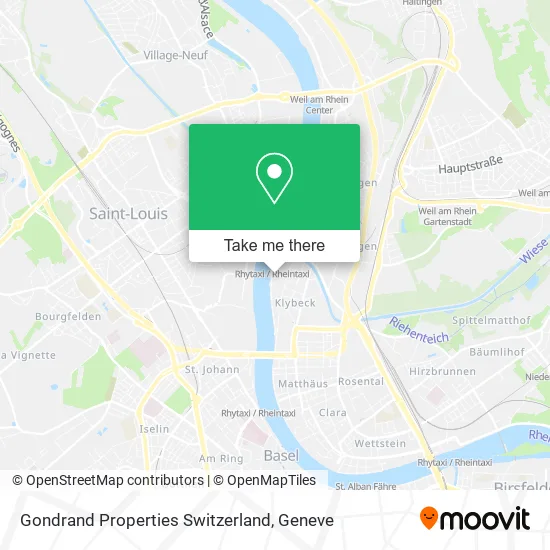 Gondrand Properties Switzerland map