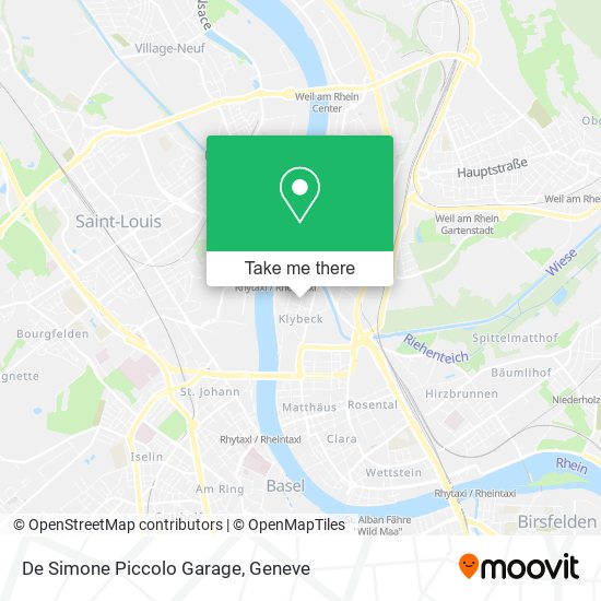 De Simone Piccolo Garage map