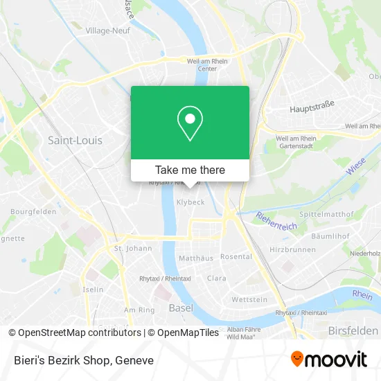 Bieri's Bezirk Shop map