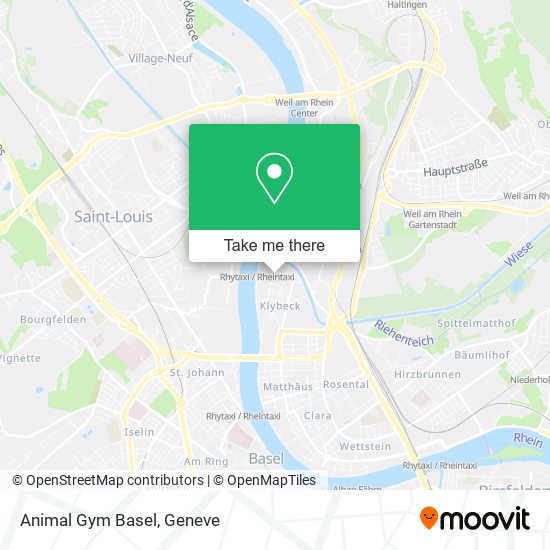 Animal Gym Basel map