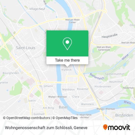 Wohngenossenschaft zum Schlössli map
