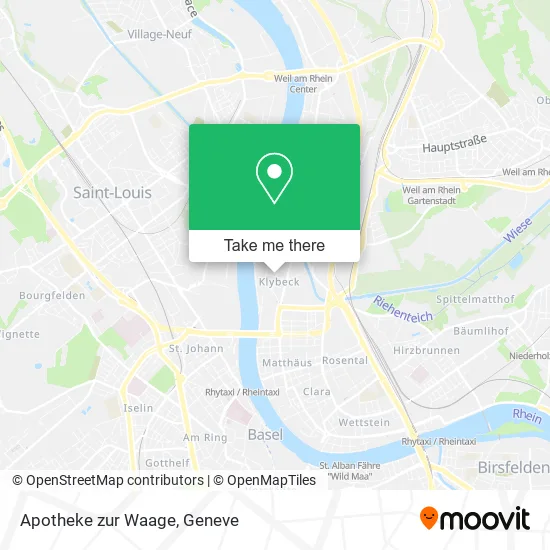 Apotheke zur Waage map