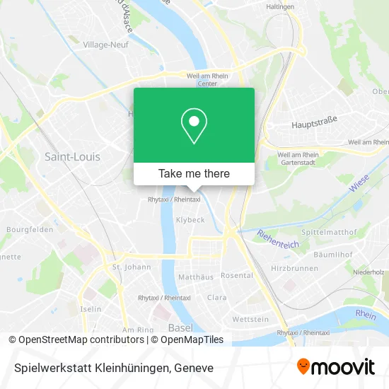 Spielwerkstatt Kleinhüningen map