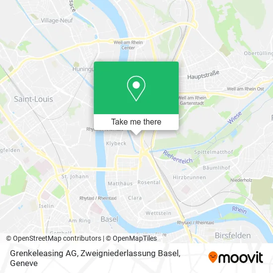 Grenkeleasing AG, Zweigniederlassung Basel map