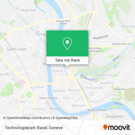 Technologiepark Basel map
