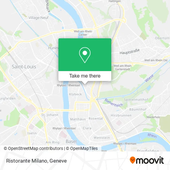 Ristorante Milano map